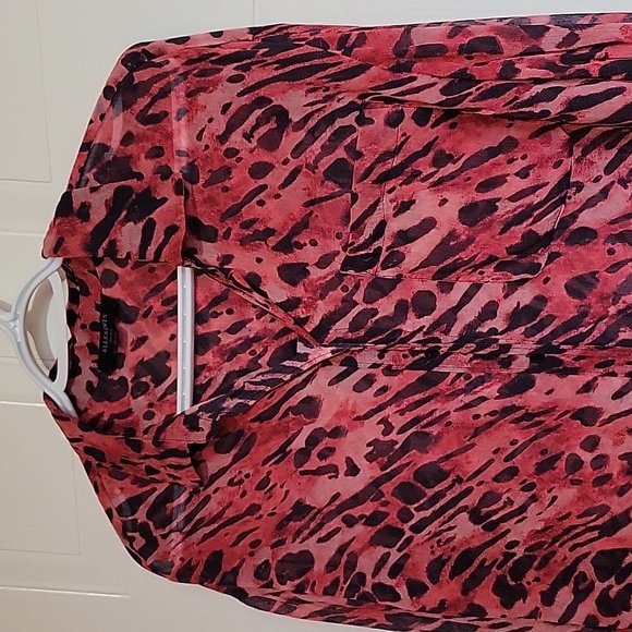 ALLSAINTS Bernie Ambient Animal Print Button Down Blouse US S - Picture 5 of 12